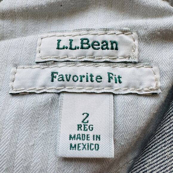 L.L. Bean Classic Favorite Fit Hi Rise Straight Dark Wash Cotton Jeans 2 NEW - Picture 8 of 8